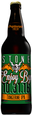 Stone Enjoy By 10.31.16 Tangerine IPA bottle
