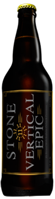 Stone 11.11.11 Vertical Epic Ale bottle