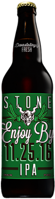 Stone Enjoy By 11.25.16 IPA bottle