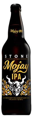 Corey Magers & Elizabeth Bakas / Burgeon Beer Company / Stone Mojay IPA bottle