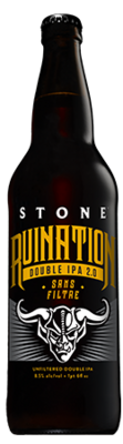 Stone Ruination Double IPA 2.0 Sans Filtre bottle