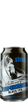 Stone Sublimely Self-Righteous Black IPA can
