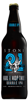 Stone 21st Anniversary Hail to the Hop Thief Double IPA bottle