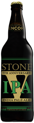 20th Anniversary Encore Series: Stone 5th Anniversary IPA bottle