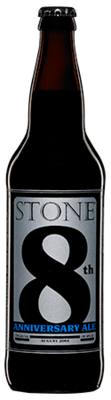 Stone 8th Anniversary Ale bottle