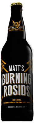 Matt's Burning Rosids Imperial Cherrywood-Smoked Saison bottle