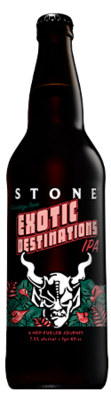 Stone Exotic Destinations IPA bottle