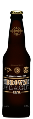 The Alchemist / Ninkasi / Stone More Brown Than Black IPA bottle