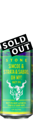 Stone Simcoe & Strata & Sabro, Oh My! Hazy IPA can - sold out