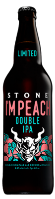 Stone I'm Peach Double IPA bottle