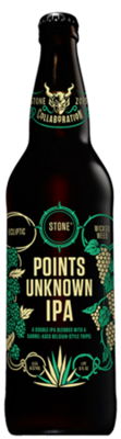 Ecliptic / Wicked Weed / Stone Points Unknown IPA bottle