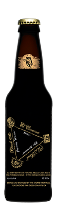bottle of 21st Amendment / Firestone Walker / Stone El Camino (UN)REAL Black Ale