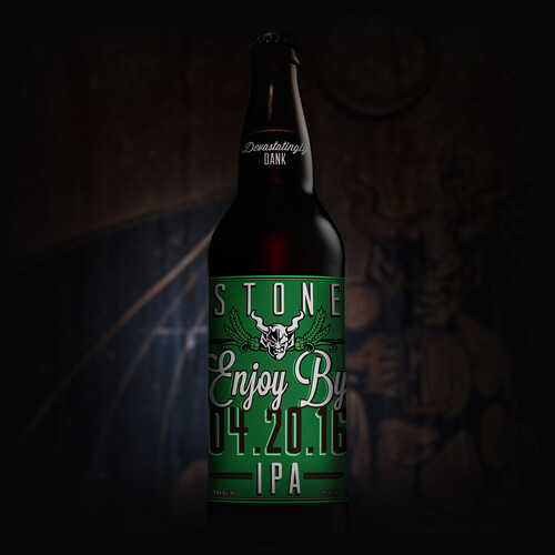 Stone Enjoy By 04.20.16 IPA bottle