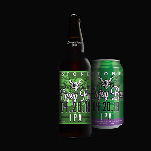 Enjoy By 04.20.19 IPA bottle and can