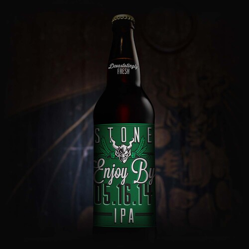 Stone Enjoy By 05.16.14 IPA bottle