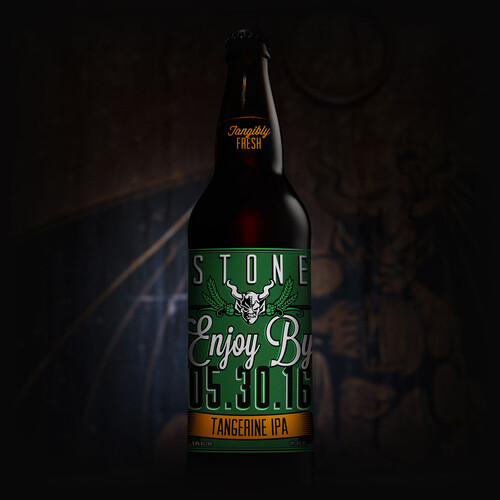 Stone Enjoy By 05.30.16 Tangerine IPA bottle