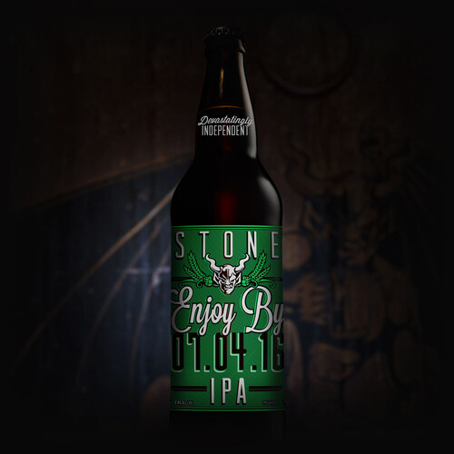 Stone Enjoy By 07.04.16 IPA bottle