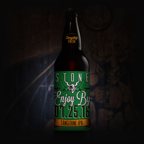 Stone Enjoy By 07.25.16 Tangerine IPA bottle