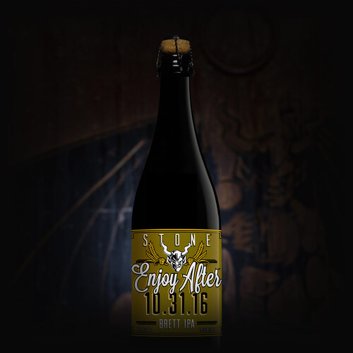 Stone Enjoy After 10.31.16 Brett IPA bottle