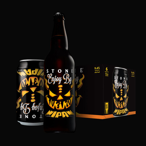 Stone Enjoy By 10.31.20 IPA can, bottle and six-pack