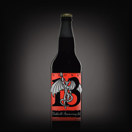 Stone 13th Anniversary Ale bottle