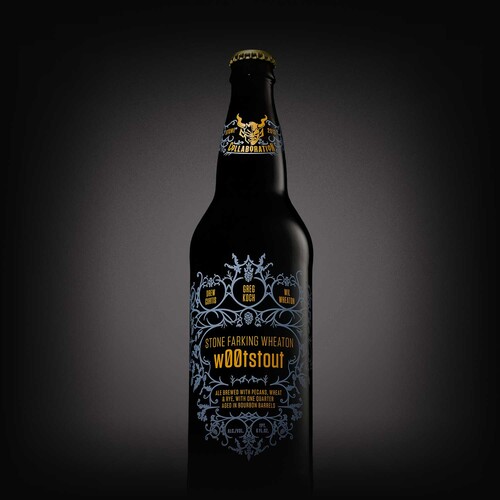 Drew Curtis / Wil Wheaton / Greg Koch Stone Farking Wheaton w00tstout bottle