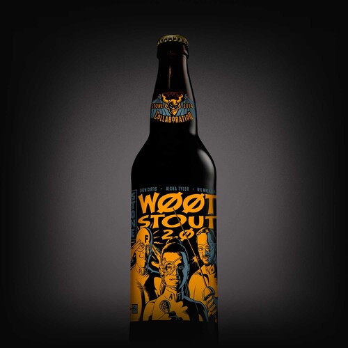 bottle of Stone wootstout 2.0