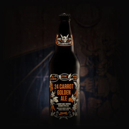 Juli Goldenberg / Monkey Paw / Stone 24 Carrot Golden Ale bottle