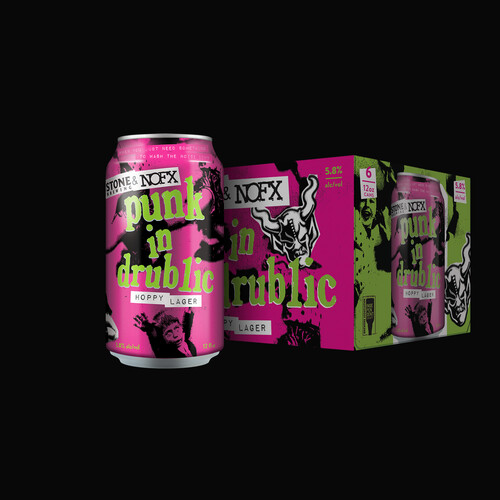 Punk in Drublic can and six-pack