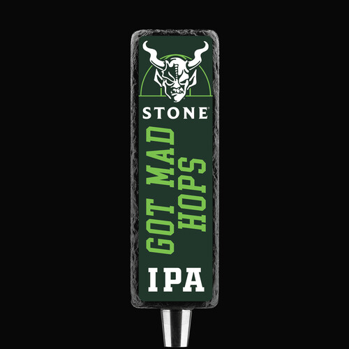 Stone Got Mad Hops IPA tap handle