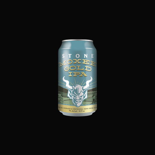 Stone Moxee Gold IPA can