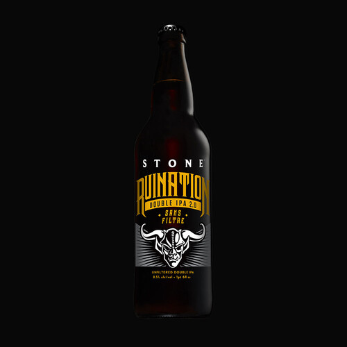 Stone Ruination Double IPA 2.0 Sans Filtre bottle