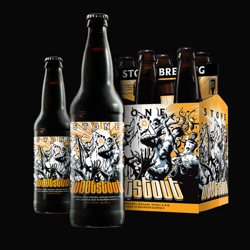 wootstout bottles and six-pack
