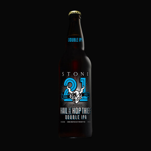 Stone 21st Anniversary Hail to the Hop Thief Double IPA bottle