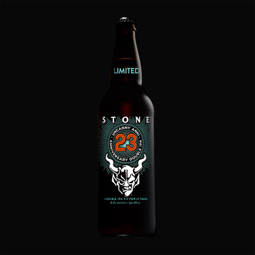 Stone 23rd Anniversary Uncanny Anni Double IPA bottle