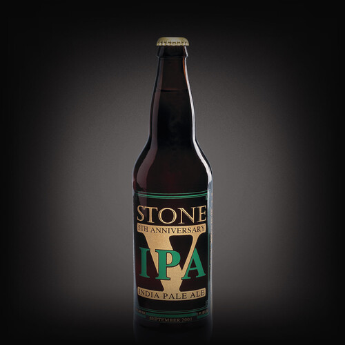 Stone 5th Anniversary IPA bottle