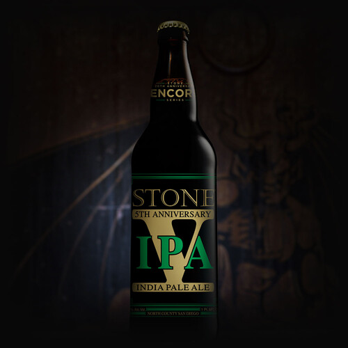 20th Anniversary Encore Series: Stone 5th Anniversary IPA bottle