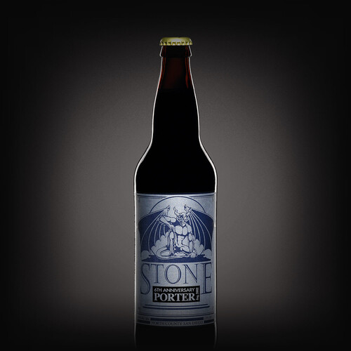 Stone 6th Anniversary Porter bottle