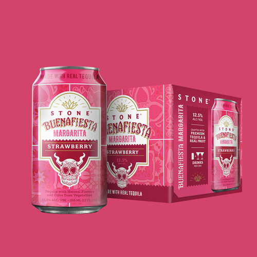 Stone Buenafiesta Margarita - Strawberry can and four-pack