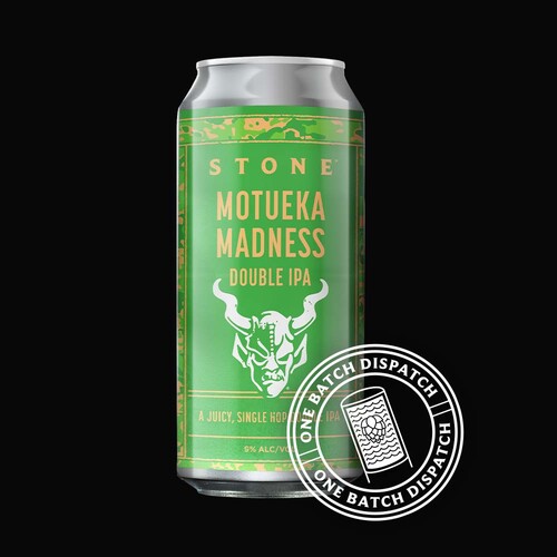 Stone Motueka Madness Double IPA can