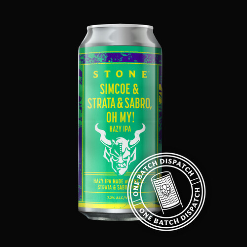 Stone Simcoe & Strata & Sabro, Oh My! Hazy IPA can