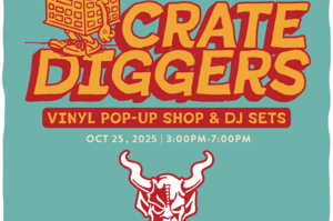 crate diggers vinyl pop-up shop & dj sets