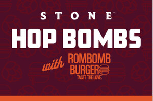 stone hop bombs with rombomb burgers