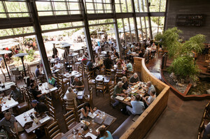 Stone Brewing World Bistro Gardens - Escondido - interior dining room tables
