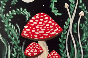 "Moonlight & Mushrooms" Paint & Sip