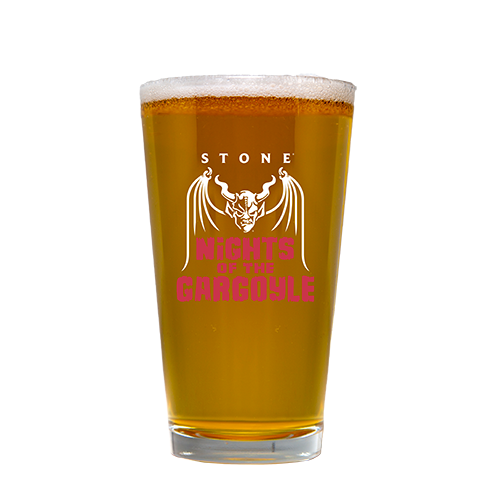 Nights of the Gargoyle pint glass