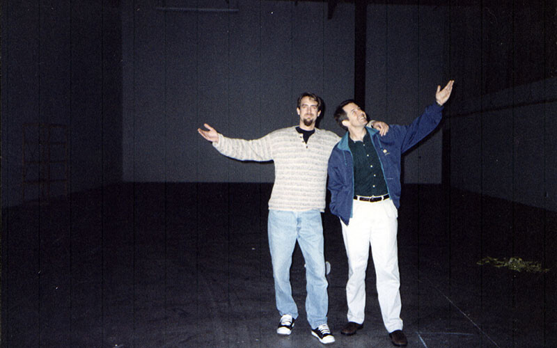 Greg and Steve in the empty brewery