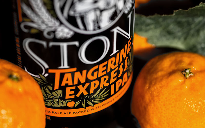 Tangerine Express bottle with tangerines