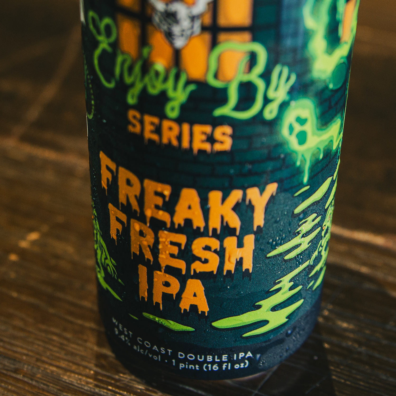 Stone Enjoy By Series: Freaky Fresh IPA up close