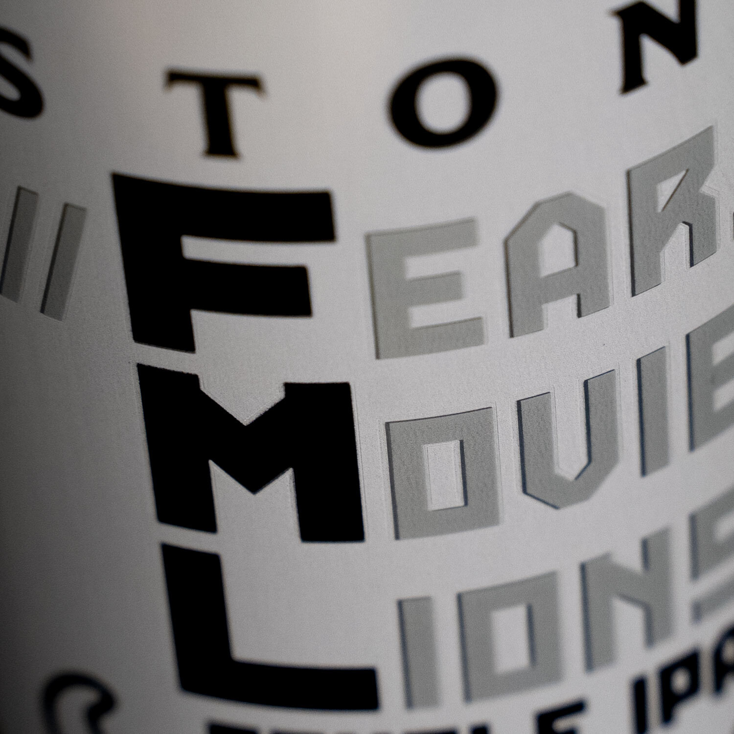 Stone ///Fear.Movie.Lions Hazy Double IPA close-up